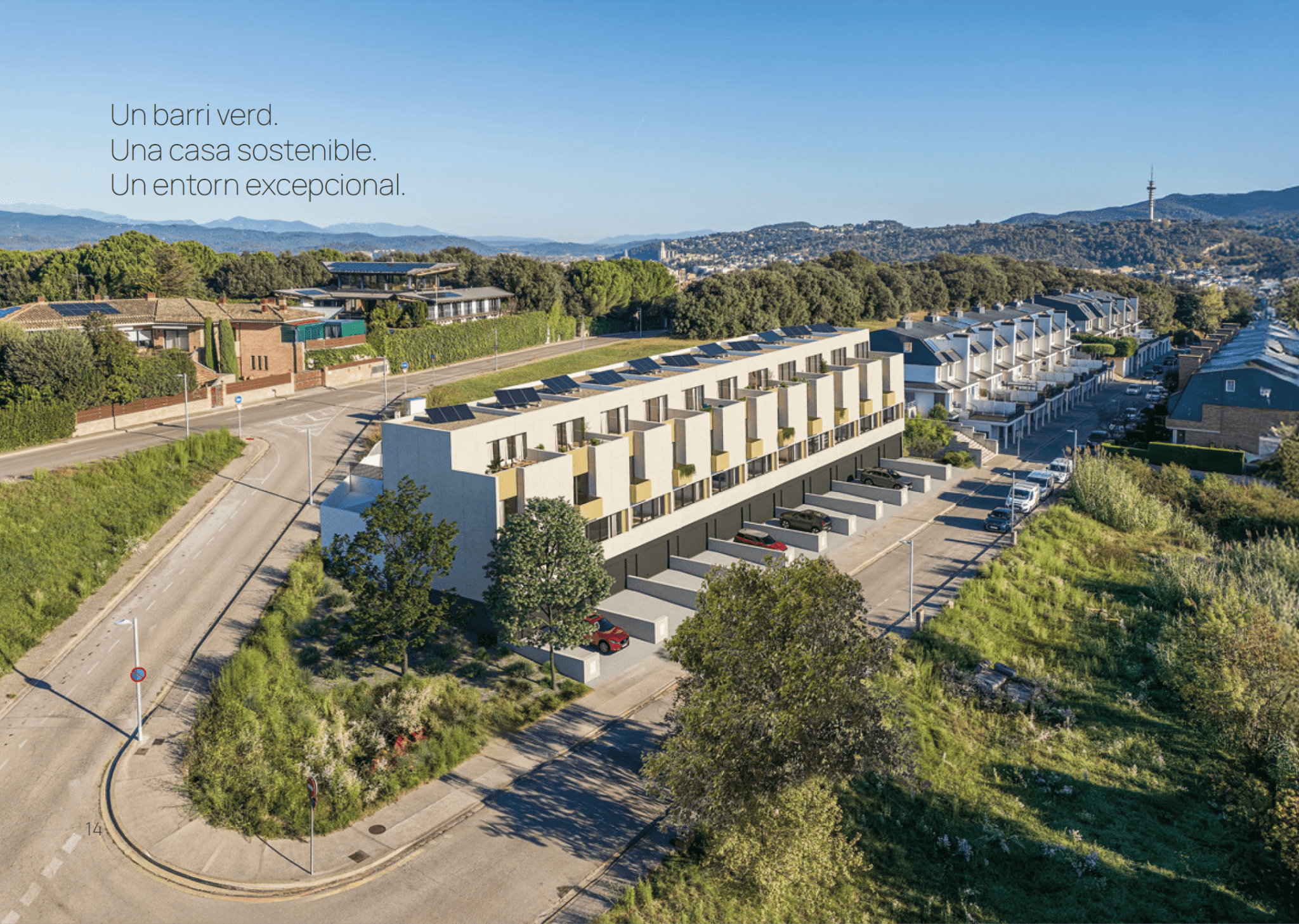 Nuevas viviendas adosadas en Girona Palau