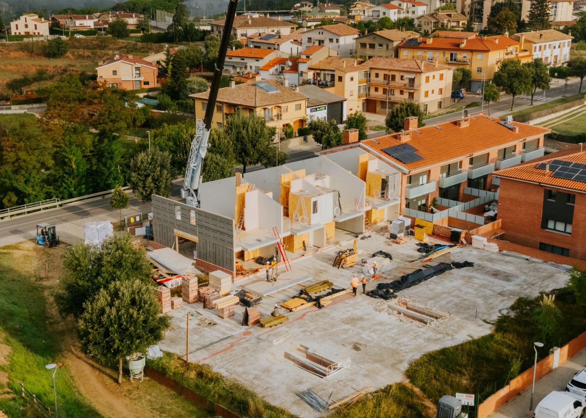 La Riereta, viviendas unifamiliares adosadas en Taradell